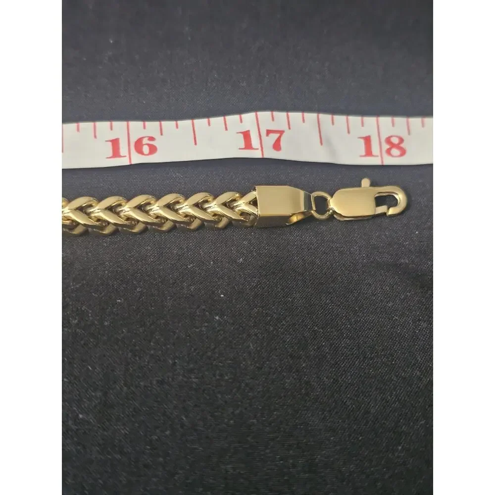 Combo 6mm 18in.chain & 8in bracelet Gold-Plated Stainless Steel box design